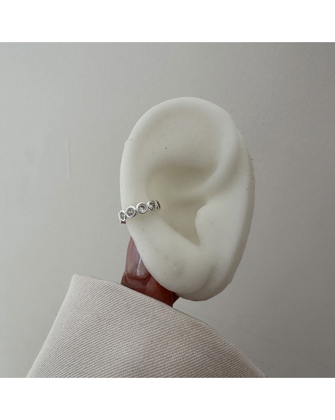 ( BA496 ) Aros Cuff Individual Acero Blanco