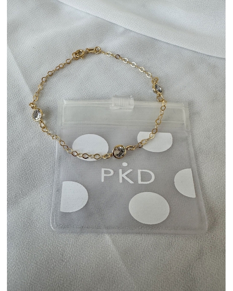 ( GP116 ) Pulseras con Cubic Gold