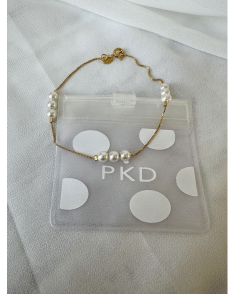 ( GP117 ) Pulseras con Perlas Gold