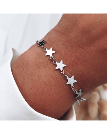 ( P163 ) Pulsera con Estrellas A.Q.