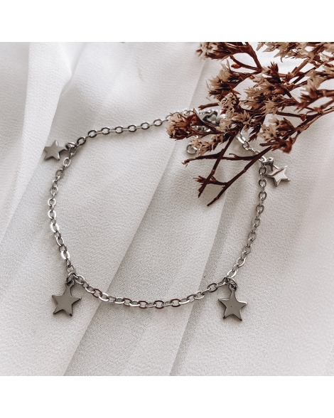 ( P409 ) Pulsera con Estrellas A.Q.