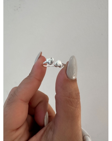 ( PN2058 ) Anillo Corazón con Cubic Plata 925